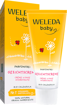 Baby Gesichtscreme Calendula, parfümfrei, 50 ml