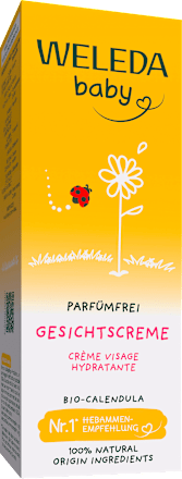 Baby Gesichtscreme Calendula, parfümfrei, 50 ml