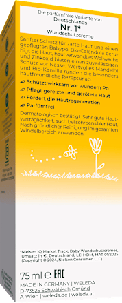Calendula Wundschutzcreme parfümfrei, 75 ml
