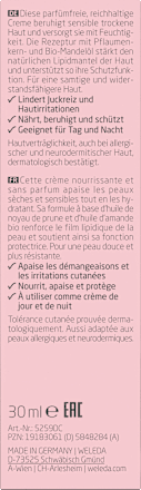 Feuchtigkeitscreme Sensitiv Mandel, 30 ml