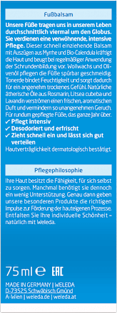 Fußcreme, Fußbalsam, 75 ml
