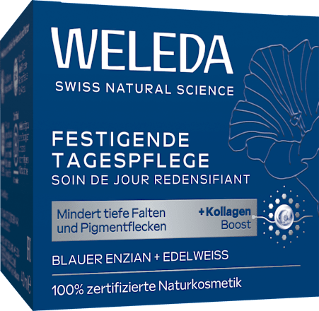 Verstevigende gezichtscrème met blauwe gentiaan en edelweiss, 40 ml