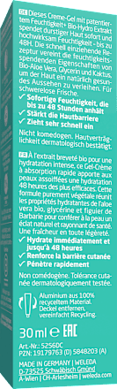 Gezichtscrème Gel 48H Hydratatie, 30 ml