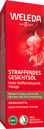 Verstevigende granaatappel gezichtsolie, 30 ml