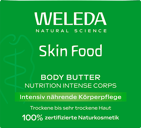 Körperbutter Skin Food im Glastiegel, 150 ml