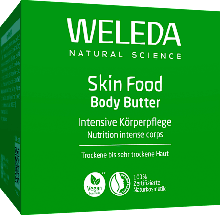 Bodybutter Skin Food in een glazen pot, 150 ml