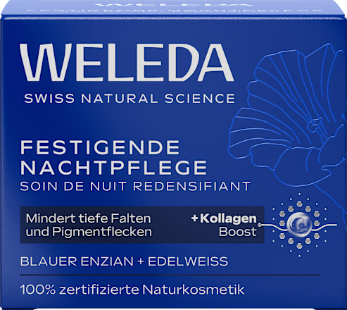 Nachtcreme festigend blauer Enzian & Edelweiß, 40 ml