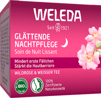 Nachtcrème Gladmakende Wilde Roos &amp; Witte Thee, 40 ml