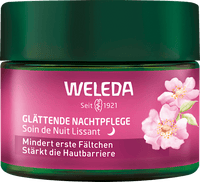Nachtcreme glättend Wildrose & weißer Tee, 40 ml
