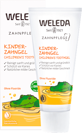 Zahnpasta Gel Kinder fluoridfrei, 50 ml