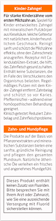 Zahnpasta Gel Kinder fluoridfrei, 50 ml