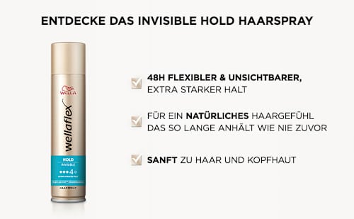 Haarspray Invisible Hold, Extra starker Halt, 250 ml