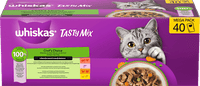 Nat kattenvoer Chef's Choice in saus, Tasty Mix Megapack (40 x 85 g), 3,4 kg