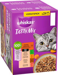 Nat kattenvoer Country Collection in saus, Tasty Mix Multipack (24 x 85 g), 2,04 kg