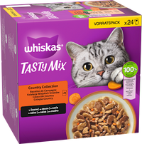 Nat kattenvoer Country Collection in saus, Tasty Mix Multipack (24 x 85 g), 2,04 kg