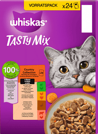 Nat kattenvoer Country Collection in saus, Tasty Mix Multipack (24 x 85 g), 2,04 kg