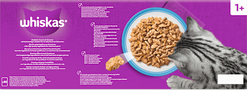 Nat kattenvoer visselectie in gelei, jumbo verpakking (80 x 85 g), 6,8 kg