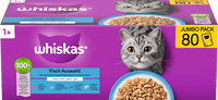 Nat kattenvoer visselectie in gelei, jumbo verpakking (80 x 85 g), 6,8 kg