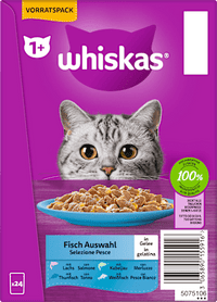 Nat kattenvoer visselectie in gelei, multipack (24 x 85 g), 2,04 kg
