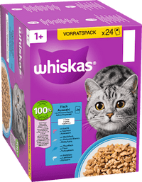 Nat kattenvoer visselectie in gelei, multipack (24 x 85 g), 2,04 kg