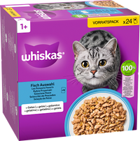 Nat kattenvoer visselectie in gelei, multipack (24 x 85 g), 2,04 kg