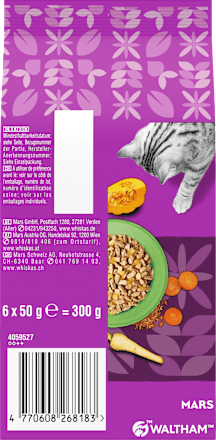 Nassfutter Katze mit Hühnerleber & Thunfisch in Gelee, Multipack (6x50 g), 300 g