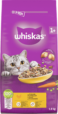 Droog kattenvoer met kip, Adult 1+, 1,9 kg