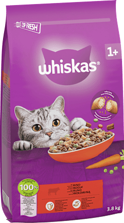 Droog kattenvoer met rundvlees, Adult 1+, 3,8 kg
