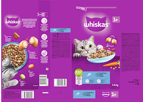 Droog kattenvoer met tonijn, Adult 1+, 3,8 kg