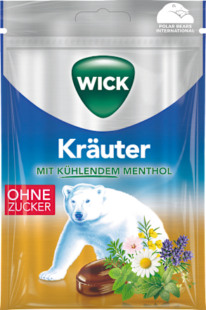 Bonbon, Kräuter mit  Menthol, zuckerfrei, 72 g