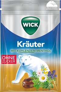 Bonbon, Kräuter mit  Menthol, zuckerfrei, 72 g
