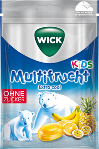 Snoep, multifruit extra cool, suikervrij, 72 g