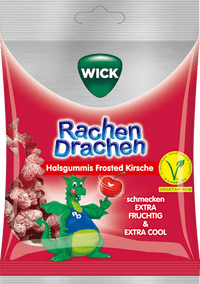 Gummidrops, Rachen Drachen Kirsche, gelatinefrei, 75 g