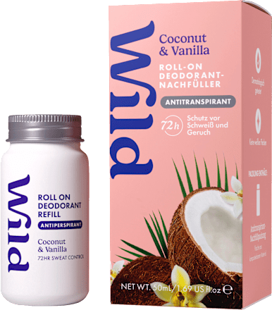 Antitranspirant Deo Roll-on Coconut & Vanilla Nachfüllpack, 50 ml