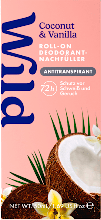 Antitranspirant Deo Roll-on Coconut & Vanilla Nachfüllpack, 50 ml
