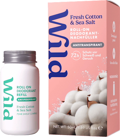Antitranspirant Deo Roll-on Fresh Cotton & Sea Salt Nachfüllpack, 50 ml