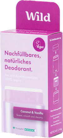 Deodorant Stick Kokos &amp; Vanille + Navulverpakking, 40 g