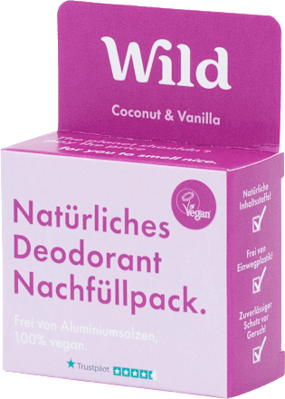 Deodorant Stick Kokos &amp; Vanille Navulverpakking, 40 g