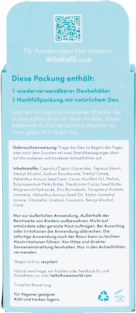 Deodorant stick Fresh Cotton &amp; Sea Salt + navulverpakking, 40 g