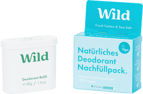 Deodorant stick Fresh Cotton &amp; Sea Salt navulverpakking, 40 g