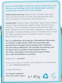 Deodorant stick Fresh Cotton &amp; Sea Salt navulverpakking, 40 g