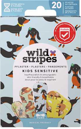 Geschenkset Pflaster Kinder Wild Stripes Cute Animals, 20 St
