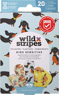 Geschenkset Pflaster Kinder Wild Stripes Cute Animals, 20 St