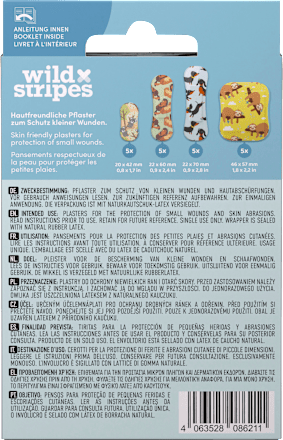 Geschenkset Pflaster Kinder Wild Stripes Cute Animals, 20 St