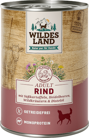 Nat hondenvoer met rundvlees en zoete aardappelen, 400 g