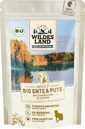 Nat kattenvoer, biologische eend &amp; kalkoen, 85 g