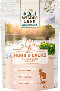 Nat kattenvoer met kip &amp; zalm, 100 g