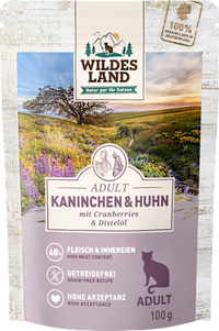 Nat kattenvoer met konijn &amp; kip, 100 g