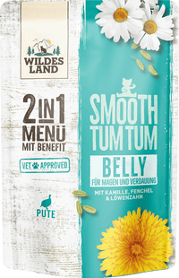 Wildes Land Nassfutter Katze mit Pute, belly, 2in1 Menü mit Benefit, 85 g