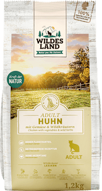 Droog kattenvoer, kip met tuingroenten, volwassen, 1,2 kg